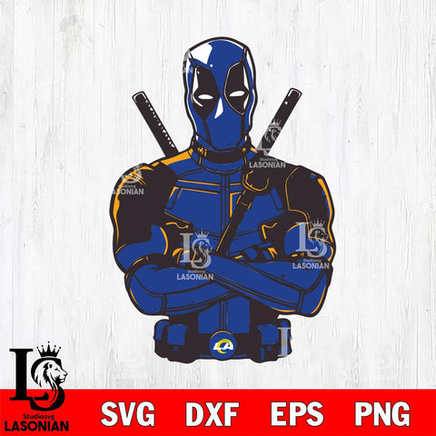 Los Angeles Rams Deadpool Svg Eps Dxf Png File, Digital Download, Instant Download