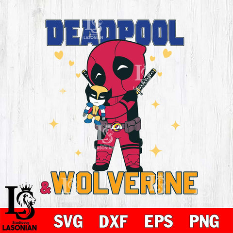 Los Angeles Rams Deadpool 5 Sport Svg Eps Dxf Png File, Digital Download, Instant Download