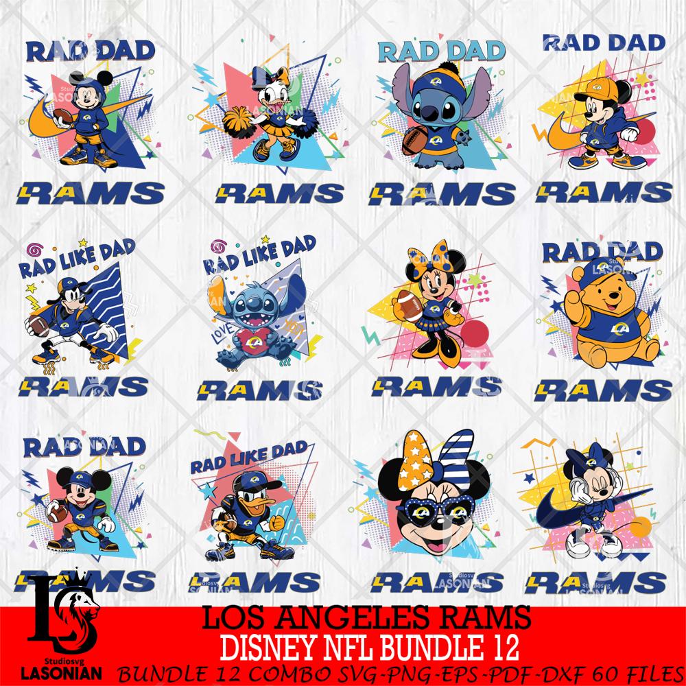 Los Angeles Rams Disney Rad Dad NFL Bundle 12 – lasoniansvg