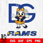 Los Angeles Rams Dolce And Gabbana Daisy Duck Disney Svg Eps Dxf Png File, Digital Download, Instant Download