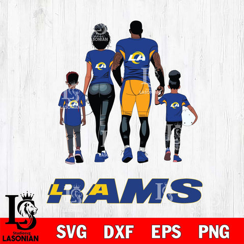 Los Angeles Rams Family Love Rugby SVG DXF EPS PNG FILE,NFL SVG, Father day Digital Download,Instant Download, Silhouette