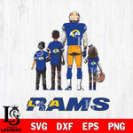 Los Angeles Rams Father Football SVG DXF EPS PNG FILE,NFL SVG, Father day Digital Download,Instant Download, Silhouette