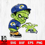 Los Angeles Rams Frankenstein Piss On Seattle Seahawks Svg Eps Dxf Png File, Digital Download, Instant Download