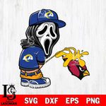 Los Angeles Rams Ghostface Piss On Arizona Cardinals Svg Eps Dxf Png File, Digital Download, Instant Download
