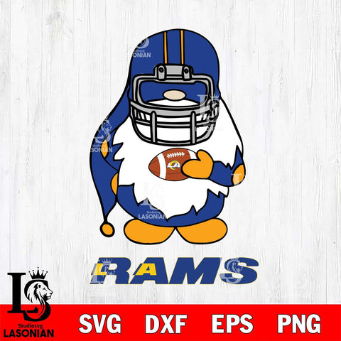 Los Angeles Rams Gnomes Christmas Svg Eps Dxf Png File, Digital Download, Instant Download