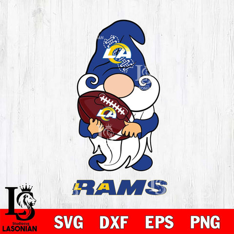 Los Angeles Rams Gnomes Christmas football Svg Eps Dxf Png File, Digital Download, Instant Download