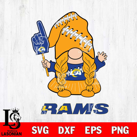 Los Angeles Rams Gnomes Fan Svg Eps Dxf Png File, Digital Download, Instant Download