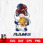 Los Angeles Rams Gnomes Helmet Svg Eps Dxf Png File, Digital Download, Instant Download