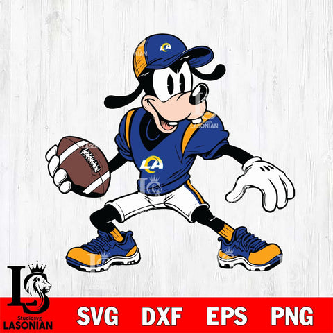 Los Angeles Rams Goofy Svg Eps Dxf Png File, Digital Download, Instant Download