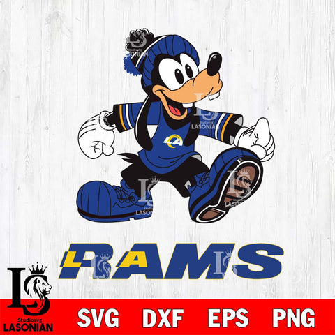 Los Angeles Rams Goofy Cool Sport SVG DXF EPS PNG FILE,NFL Cricut ,Football Digital Download,Instant Download, Silhouette