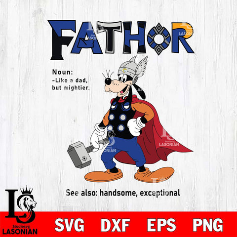Los Angeles Rams Goofy Fathor Sport Svg Eps Dxf Png File, NFL File Cut,Digital Download,Instant Download,Disney Svg Files