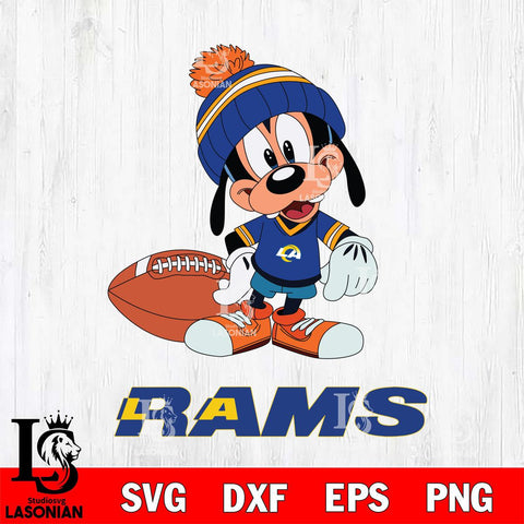 Los Angeles Rams Goofy Football SVG DXF EPS PNG FILE,NFL Cricut ,Football Digital Download,Instant Download, Silhouette