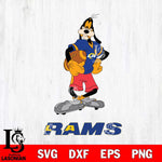 Los Angeles Rams Goofy Player SVG DXF EPS PNG FILE,NFL Cricut ,Football Digital Download,Instant Download, Silhouette