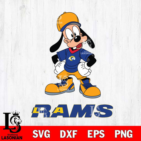 Los Angeles Rams Goofy Sport SVG DXF EPS PNG FILE,NFL Cricut ,Football Digital Download,Instant Download, Silhouette