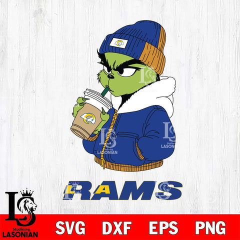Los Angeles Rams Grinch Bougie Christmas Svg Eps Dxf Png File,Cricut svg files, Digital Download, Instant Download