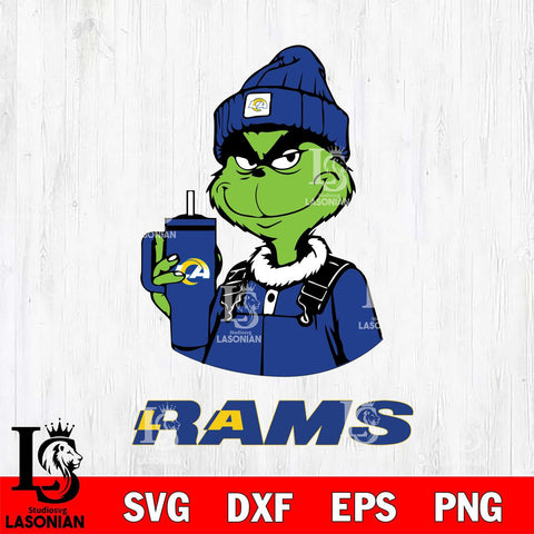 Los Angeles Rams Grinch Football Christmas Svg Eps Dxf Png File,Cricut svg files, Digital Download, Instant Download