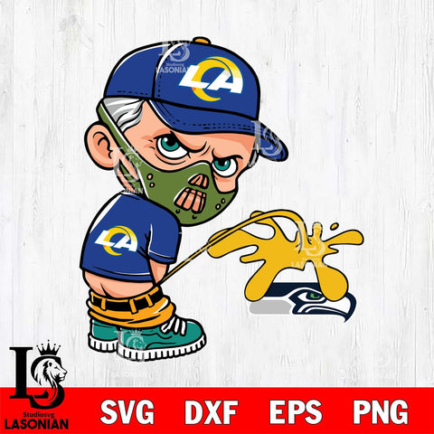 Los Angeles Rams Hannibal Lecter Piss On Seattle Seahawks Svg Eps Dxf Png File, Digital Download, Instant Download