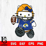 Los Angeles Rams Hello Kitty sport Svg Eps Dxf Png File, Digital Download, Instant Download