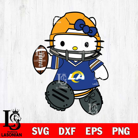 Los Angeles Rams Hello Kitty sport Svg Eps Dxf Png File, Digital Download, Instant Download