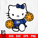 Los Angeles Rams Hello Kitty sport 4 Svg Eps Dxf Png File, Digital Download, Instant Download