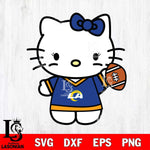 Los Angeles Rams Hello Kitty sport 7 Svg Eps Dxf Png File, Digital Download, Instant Download