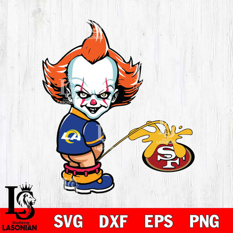 Los Angeles Rams IT Piss On San Francisco 49ers Svg Eps Dxf Png File, Digital Download, Instant Download
