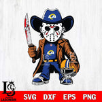 Los Angeles Rams Jason Voorhees Horror Svg Eps Dxf Png File, NFL svg, Digital Download, Instant Download