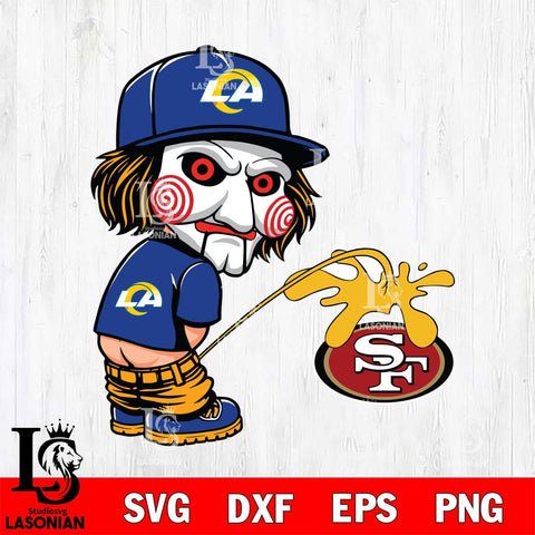 Los Angeles Rams Jigsaw Piss On San Francisco 49ers Svg Eps Dxf Png File, Digital Download, Instant Download