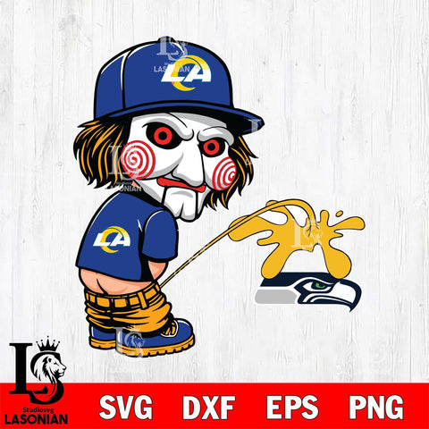 Los Angeles Rams Jigsaw Piss On Seattle Seahawks Svg Eps Dxf Png File, Digital Download, Instant Download