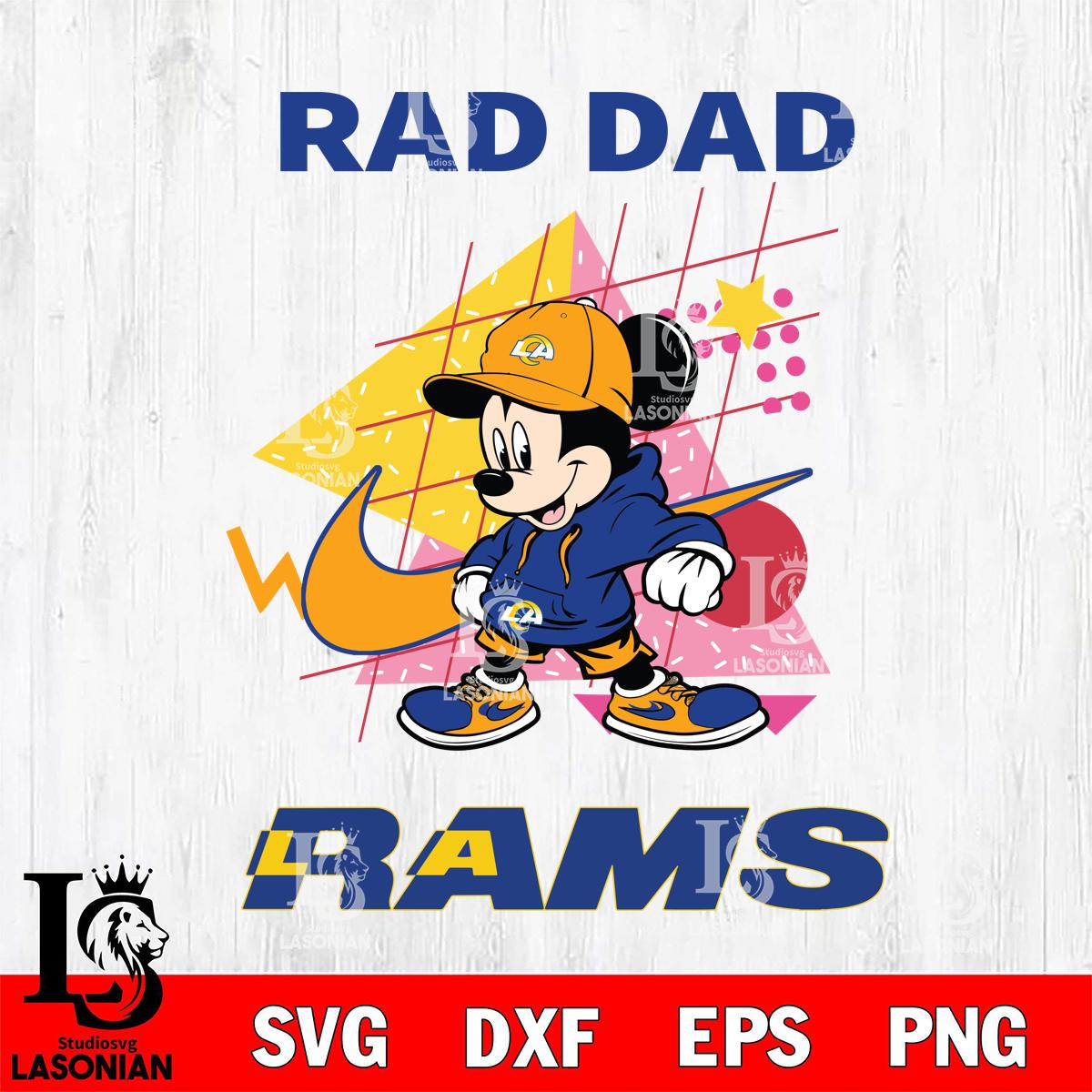 Rams Dad Rrr Los Angeles Rams Mickey Mouse Rad Dad – lasoniansvg