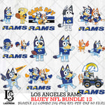 Los Angeles Rams NFL Bundle 12 Svg Eps Dxf Png File, Digital Download, Instant Download