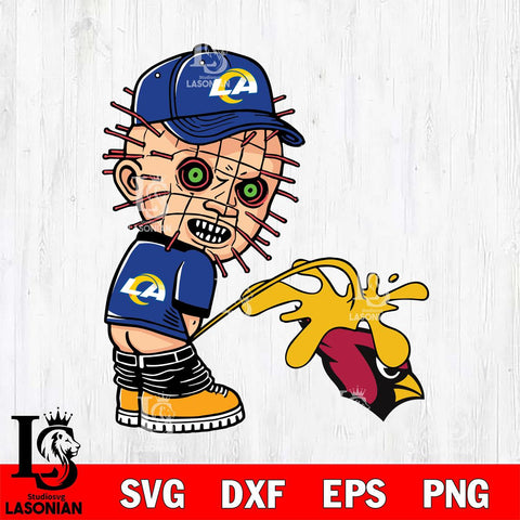 Los Angeles Rams Pinhead Piss On Arizona Cardinals Svg Eps Dxf Png File, Digital Download, Instant Download
