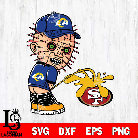 Los Angeles Rams Pinhead Piss On San Francisco 49ers Svg Eps Dxf Png File, Digital Download, Instant Download