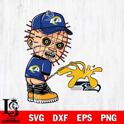 Los Angeles Rams Pinhead Piss On Seattle Seahawks Svg Eps Dxf Png File, Digital Download, Instant Download