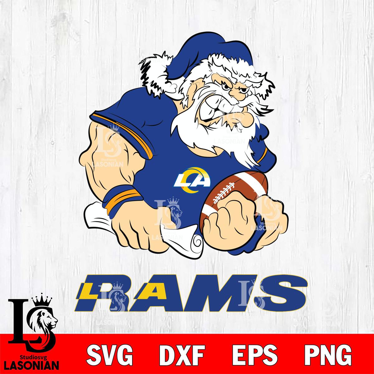 Los Angeles Rams Santa Claus Angry – lasoniansvg