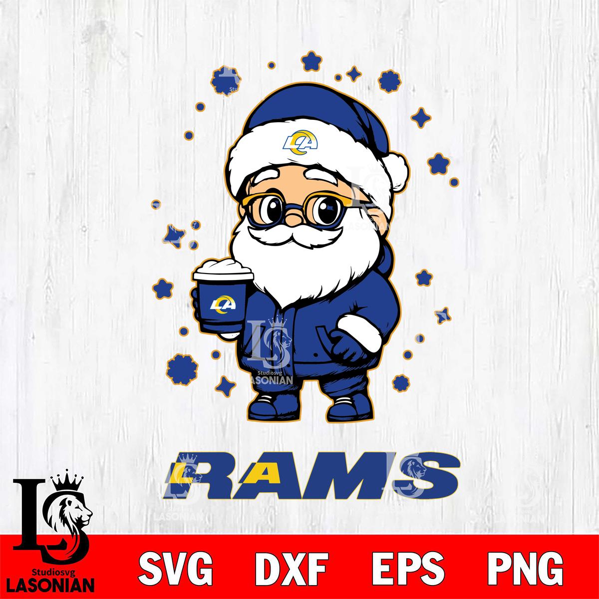 Los Angeles Rams Santa Claus Coffe – lasoniansvg