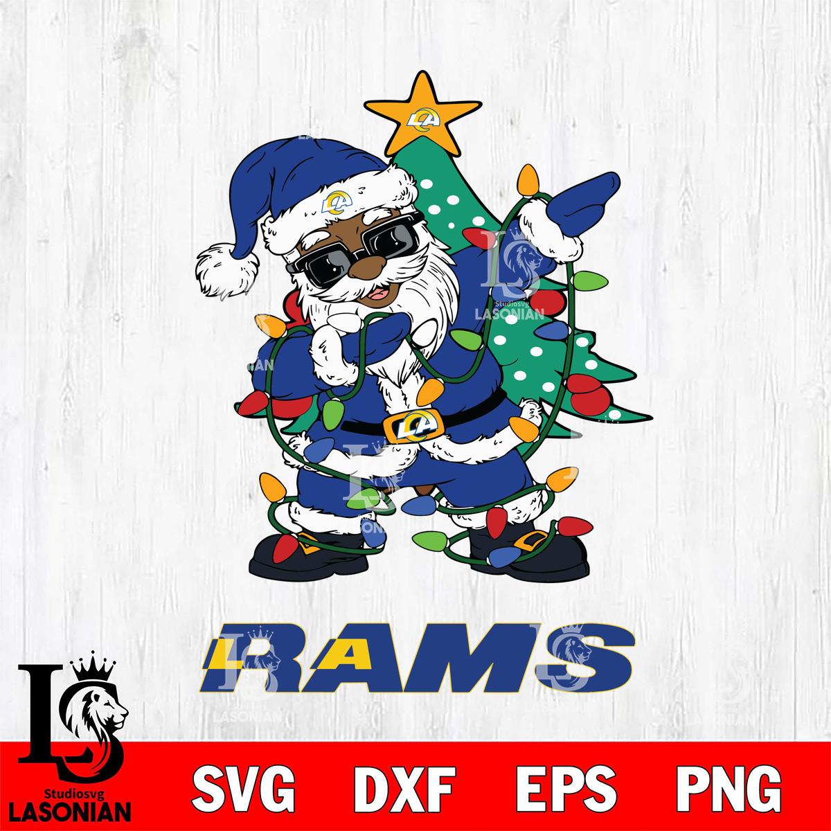 Los Angeles Rams Santa Claus Ugly Christmas – lasoniansvg