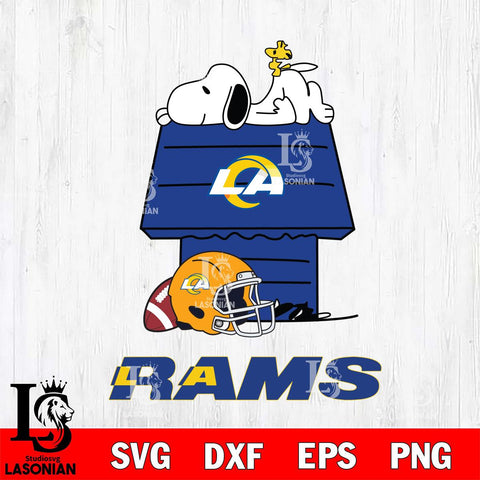 Los Angeles Rams Snoopy Chill Football SVG DXF EPS PNG FILE,Snoopy File Cut, Nfl Digital Download,Instant Download, Silhouette