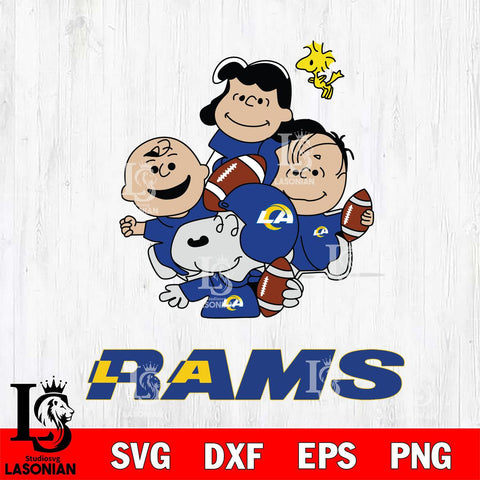 Los Angeles Rams Snoopy Sport 4 Svg Eps Dxf Png File, NFL svg, Digital Download, Instant Download
