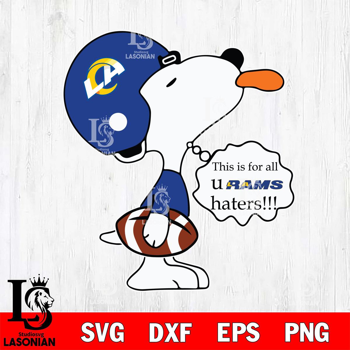 Los Angeles Rams Snoopy Sport 6 – lasoniansvg