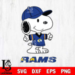 Los Angeles Rams Snoopy football SVG DXF EPS PNG FILE,Snoopy File Cut, Nfl Digital Download,Instant Download, Silhouette