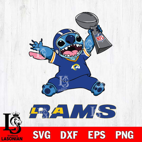 Los Angeles Rams Stitch Champion SVG DXF EPS PNG FILE, Stitch File Cut,NFL Digital Download,Instant Download, Silhouette