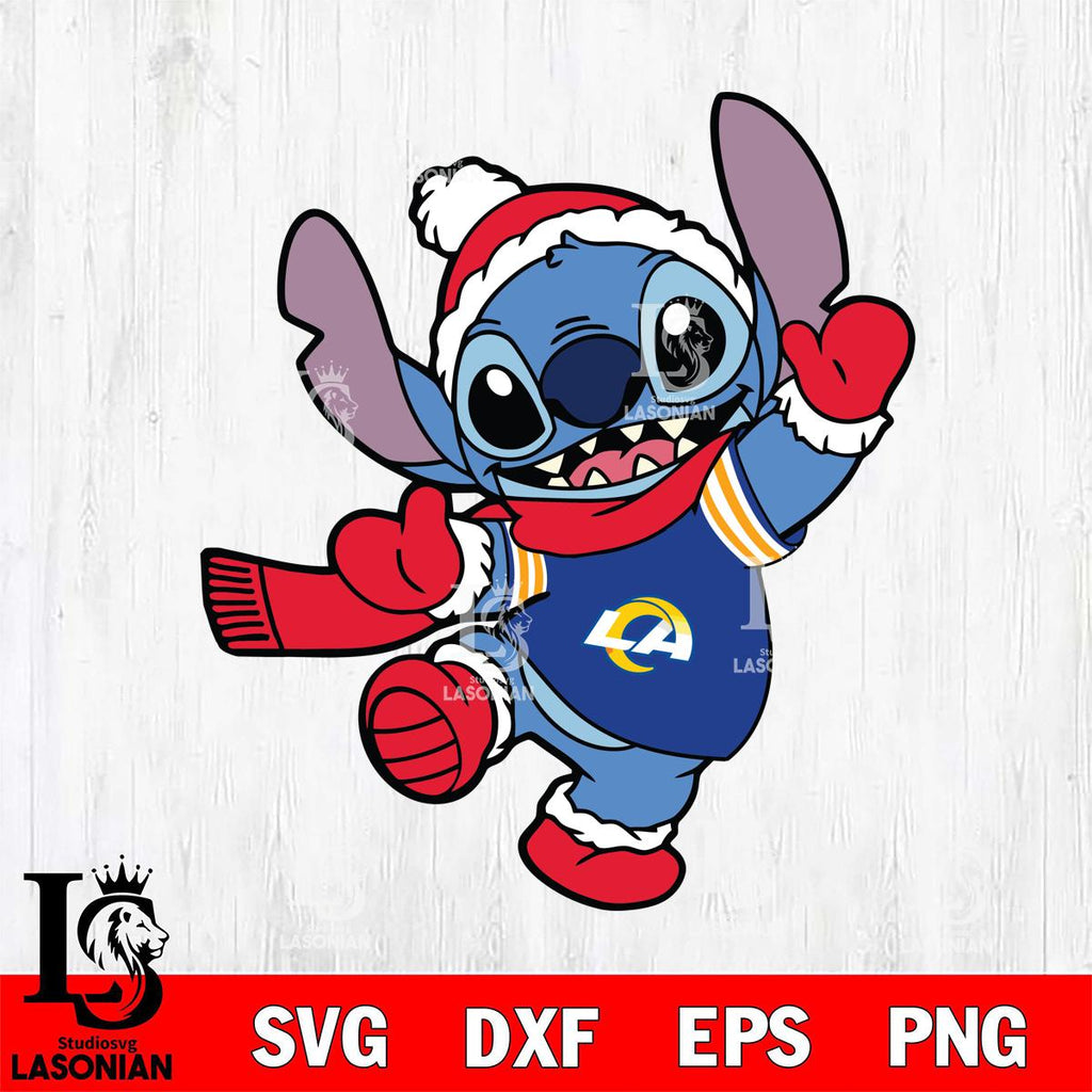 Los Angeles Rams Stitch Disney Christmas – lasoniansvg