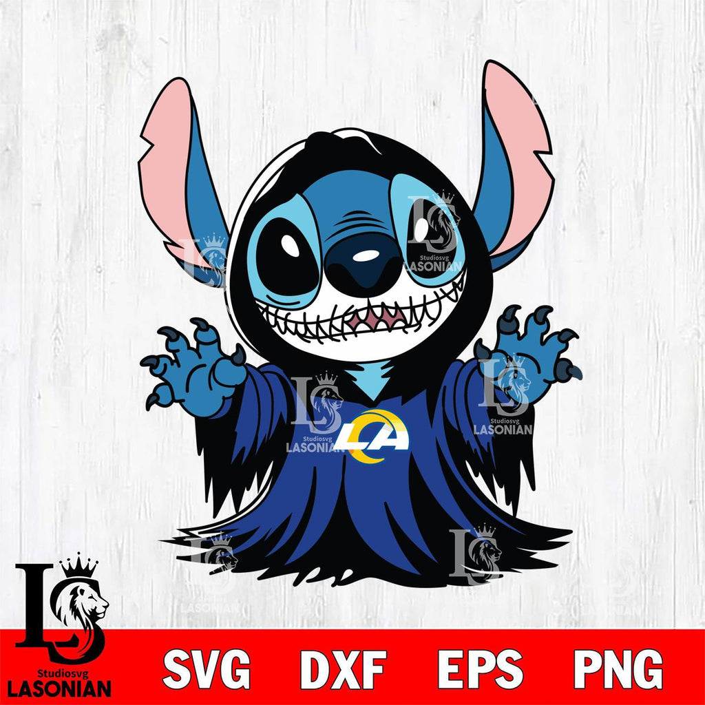 Los Angeles Rams Stitch Ghost Football – lasoniansvg