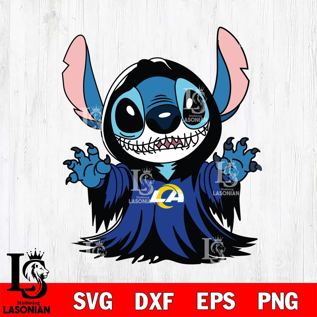 Los Angeles Rams Stitch Ghost Football – lasoniansvg