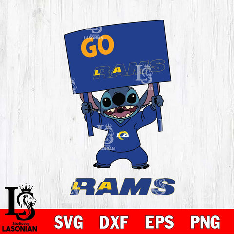 Los Angeles Rams Stitch Go cheer SVG DXF EPS PNG FILE, NFL File Cut, Digital Download,Instant Download, Silhouette, Cricut