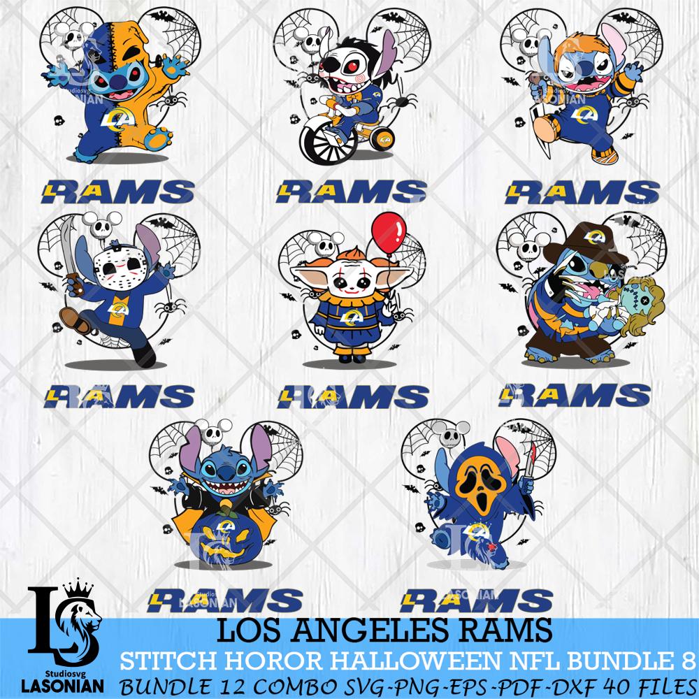 Los Angeles Rams Stitch Horror Halloween Bundle 8 – lasoniansvg