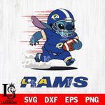 Los Angeles Rams Stitch Run Football SVG DXF EPS PNG FILE, NFL File Cut, Digital Download,Instant Download, Silhouette, Cricut