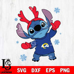 Los Angeles Rams Stitch Santa Christmas Svg Eps Dxf Png File, Digital Download, Instant Download