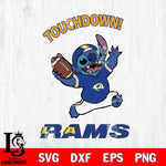 Los Angeles Rams Stitch Touchdown SVG DXF EPS PNG FILE, NFL File Cut, Digital Download,Instant Download, Silhouette, Cricut